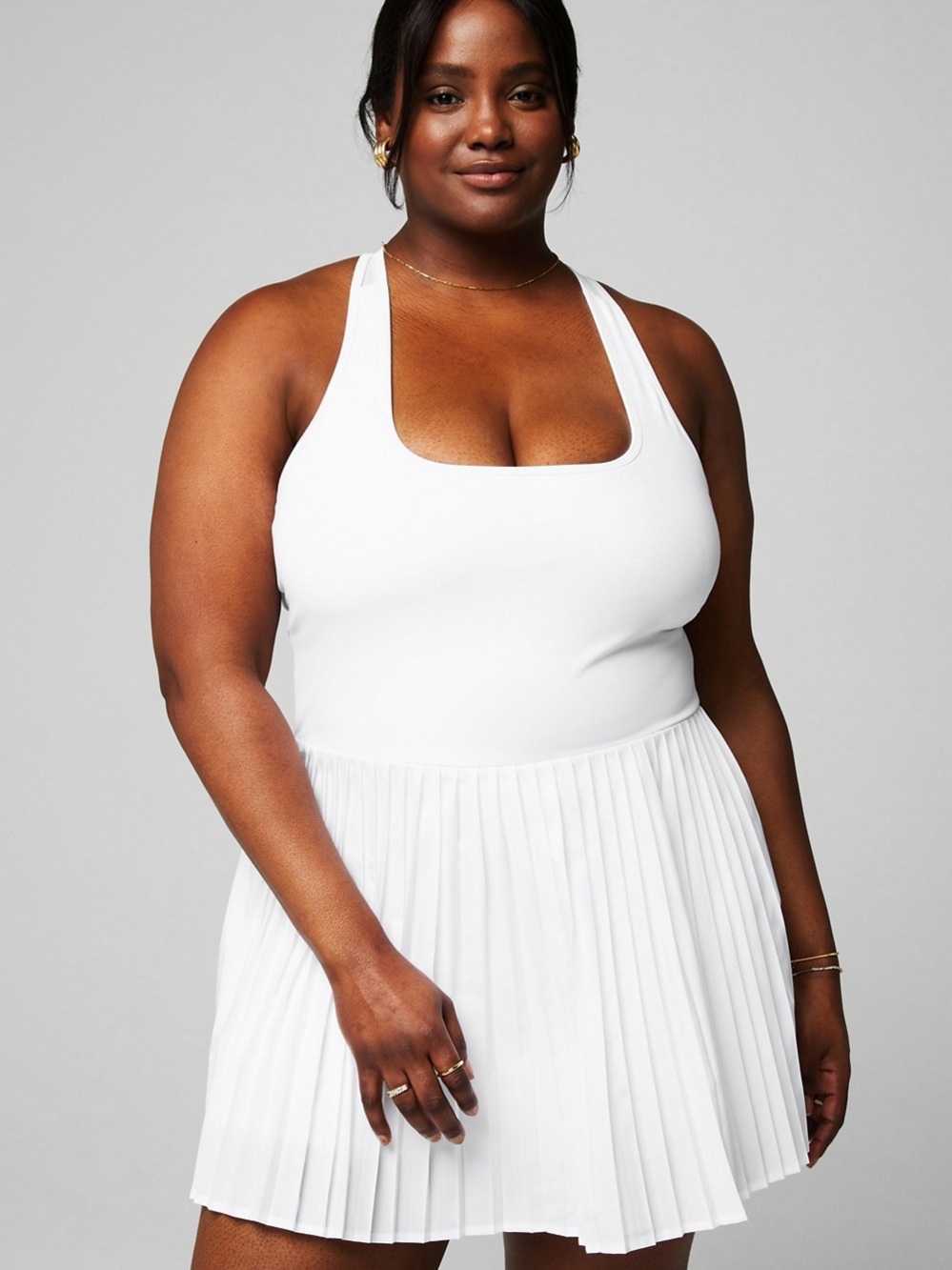 Fabletics Hot Shot Pleated Dress Classic Mini -2X